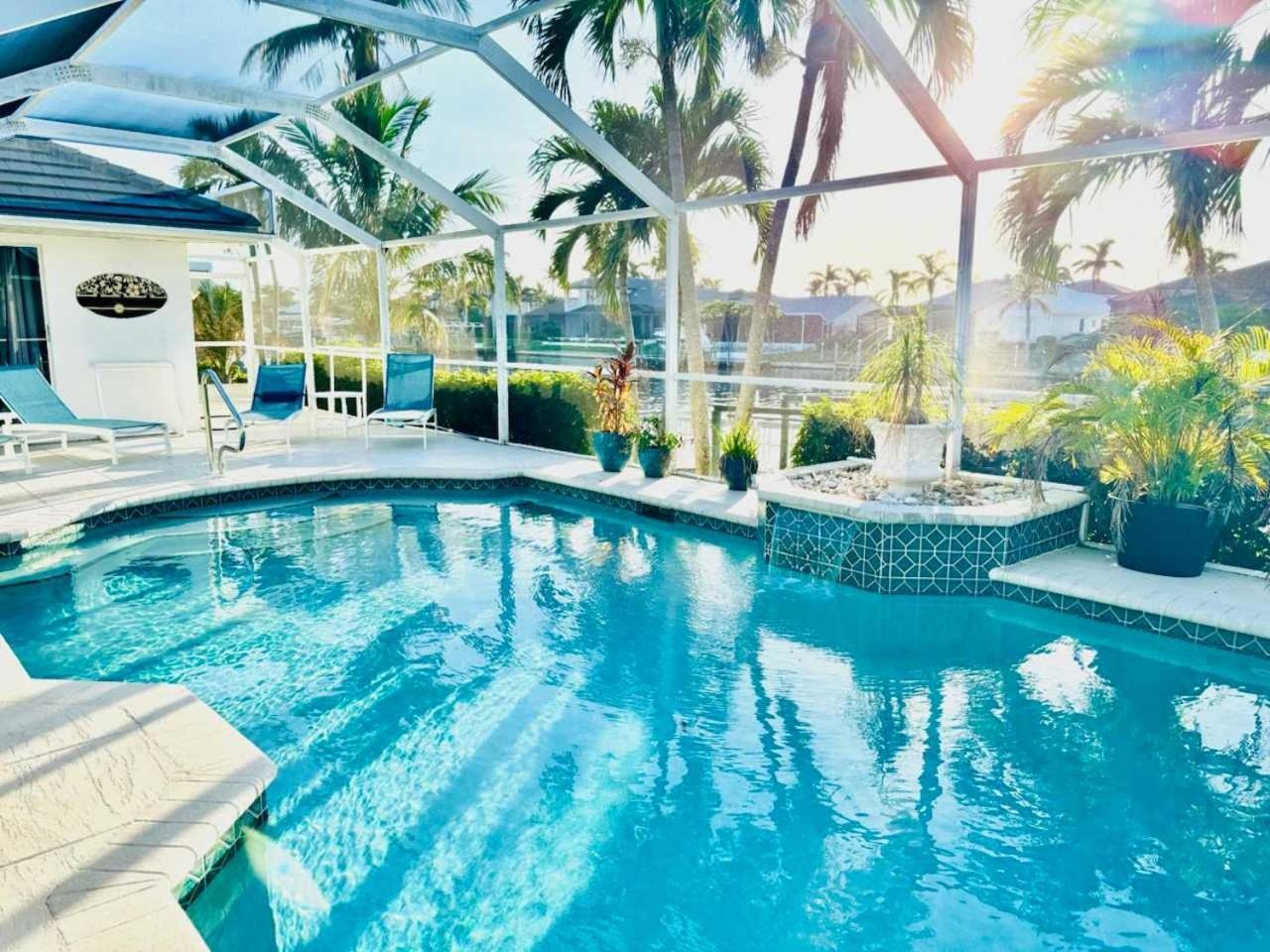 Free Heatedpool On Sailboataccesscanal Boat Lift Villa Cape Coral Exterior foto